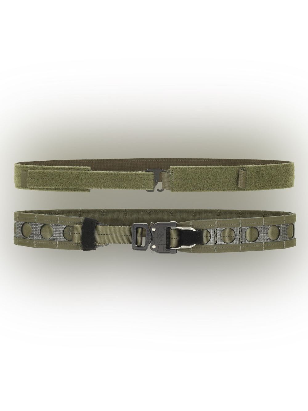 Adjustable Olive Tactical Belt with Metal Quick-Release Buckle